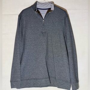 Men’s Club Room 1/4 Zip pullover jacket. Color-Gray Size-L